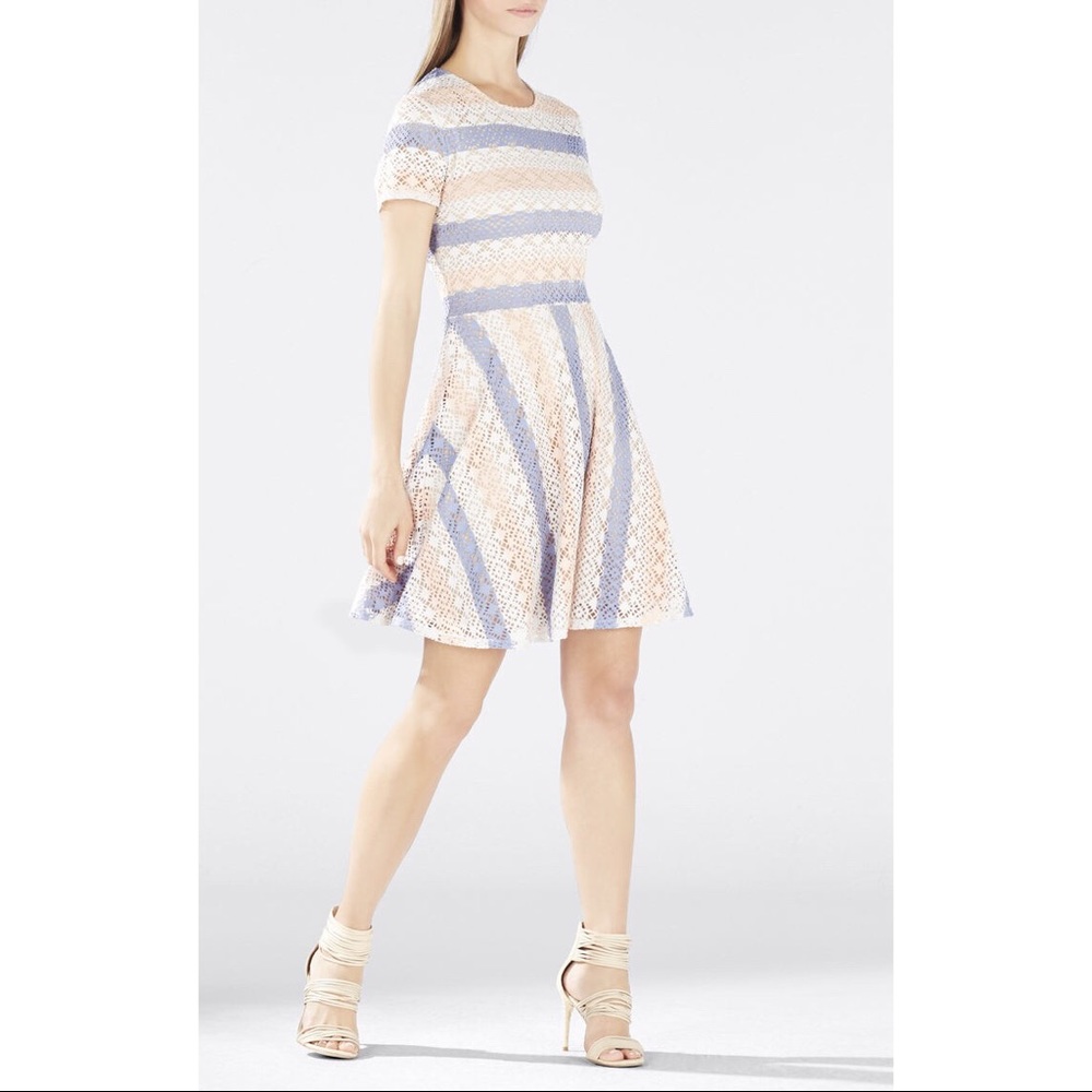 BCBGMaxAzria Renley Chevron A-Line Dress